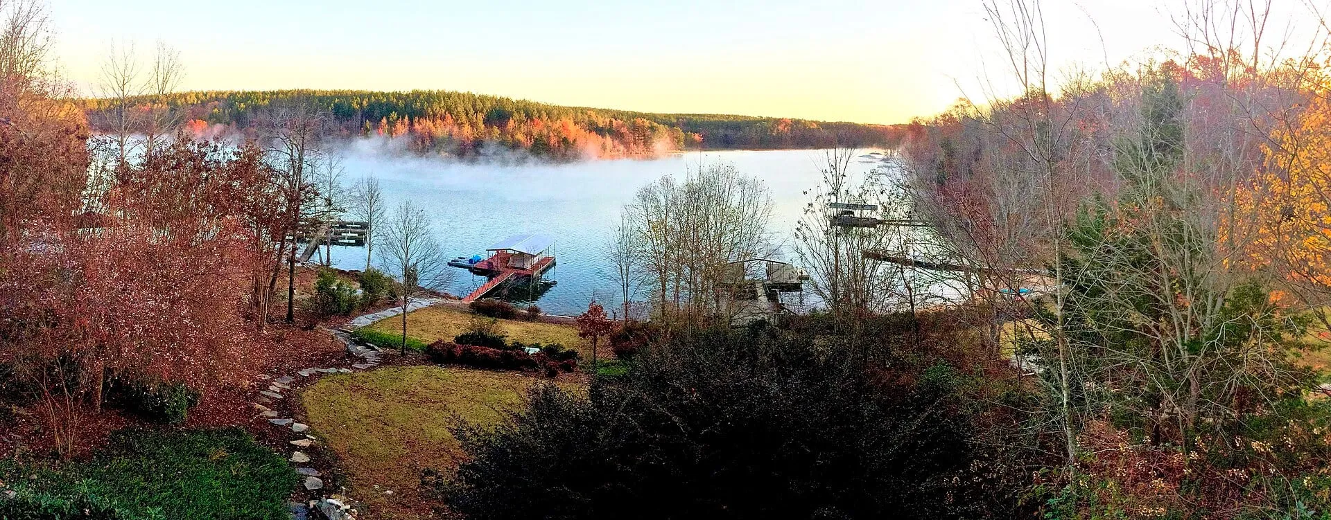 Lake Keowee in autumn